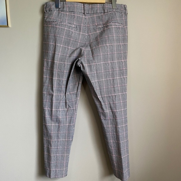 Old Navy Women's Pixie Ankle Houndstooth Striped Black + White Stretchy Pants 12 - Picture 4 of 10
